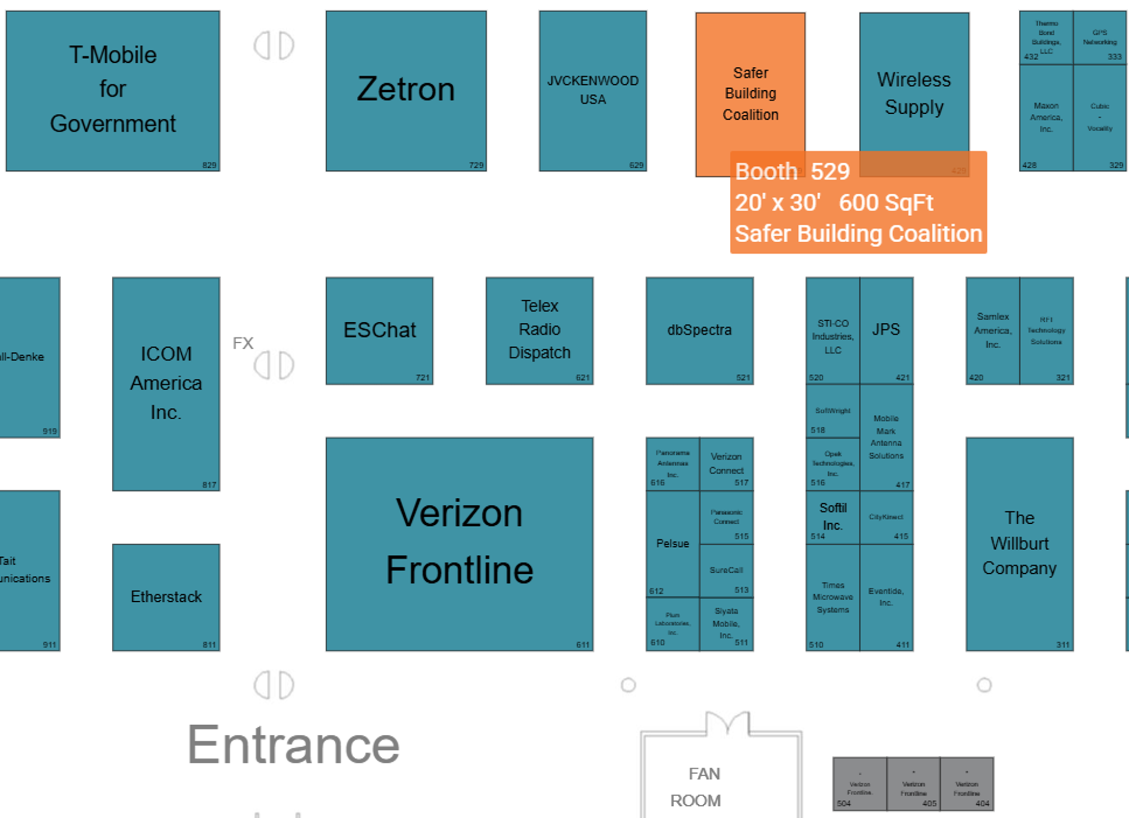 IWCE Expo Floorplan SBC